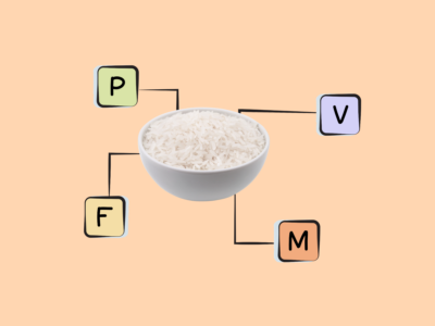 Nutrients in white rice