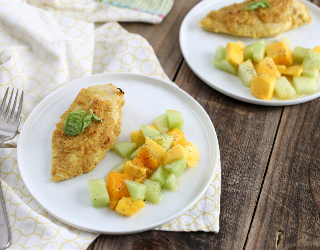 Island Chicken with Melon Salad