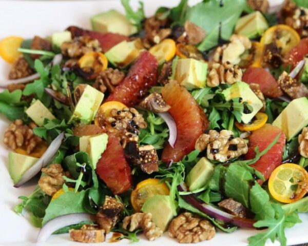 Citrus, Fig, and Walnut Salad