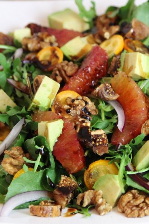 Citrus, Fig, and Walnut Salad