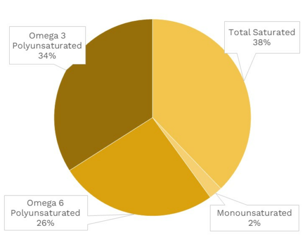 Visual graphic of fats in cantaloupe.