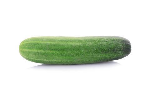 An image of a cucumber with peel.
