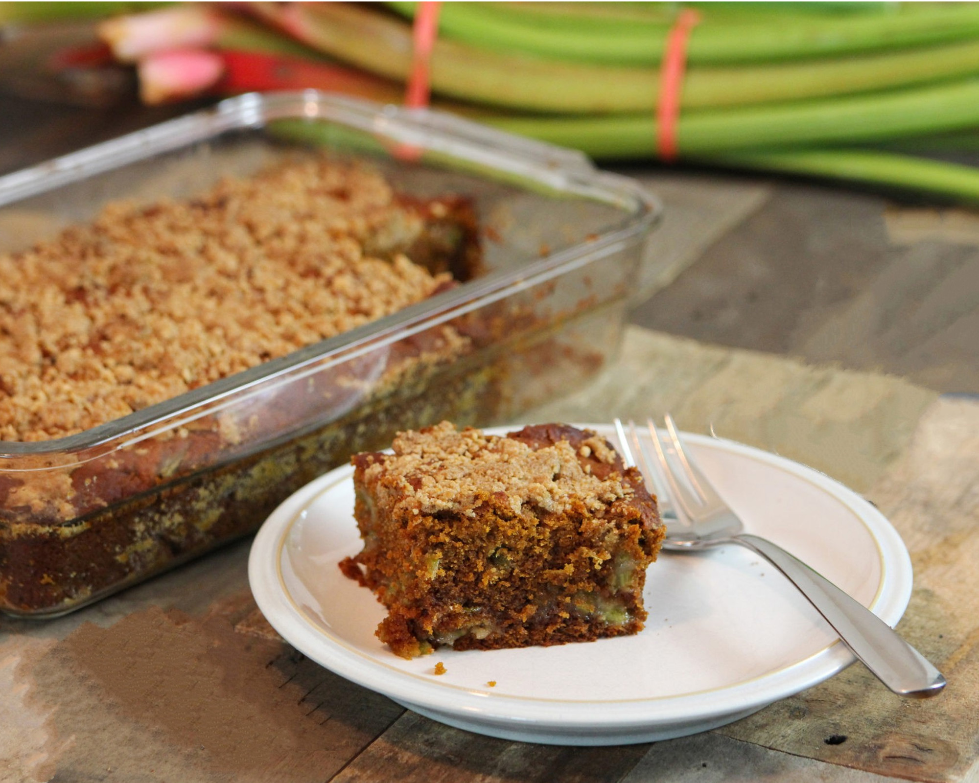 Gluten-Free Rhubarb Coffee Cake