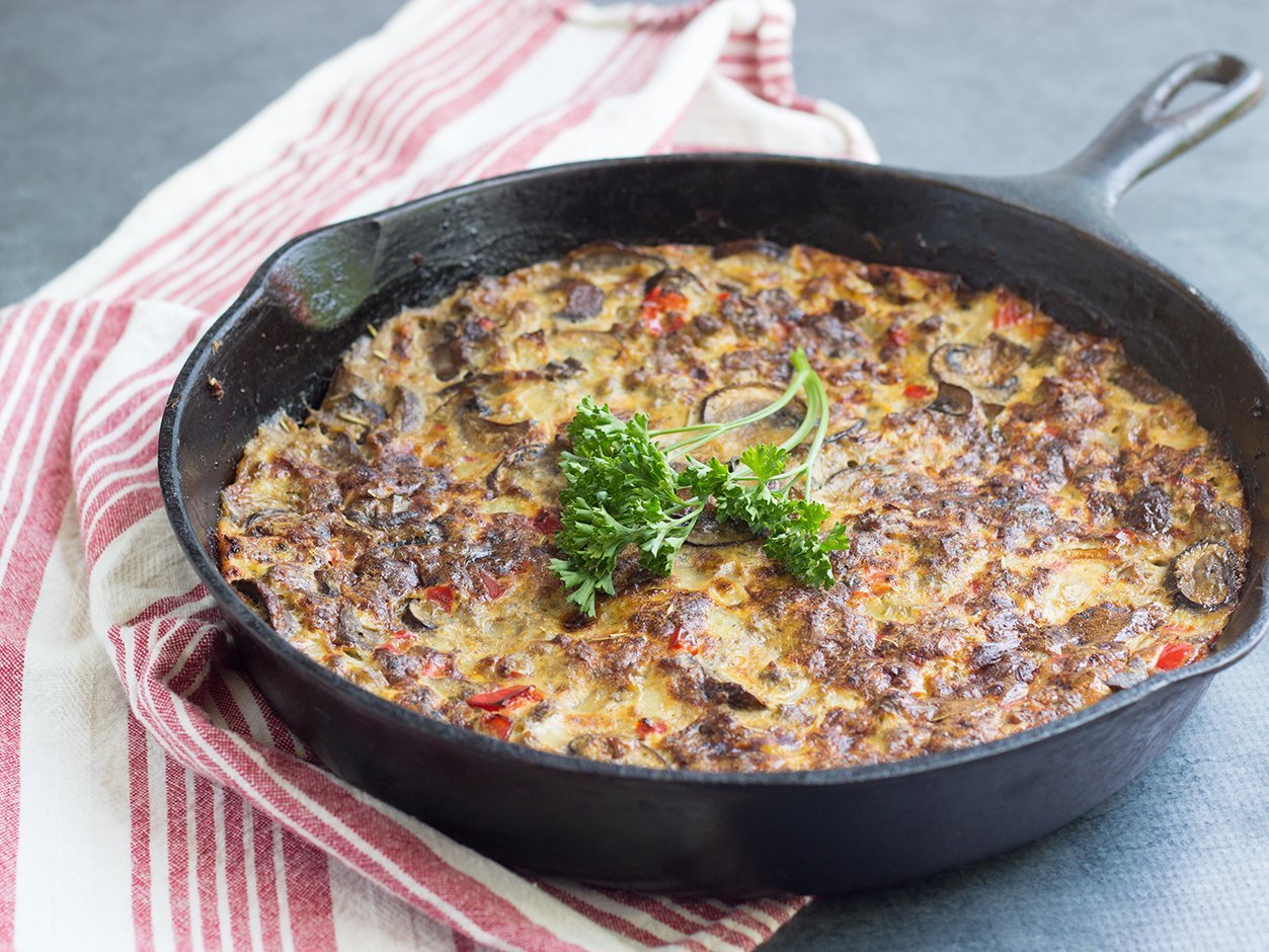 Sausage and Mushroom Frittata