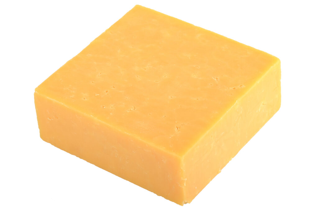 An image of cheddar cheese.
