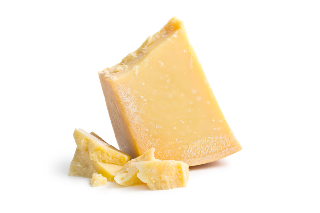 An image of hard parmesan cheese.