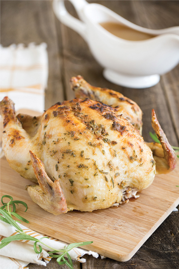 Mustard and Rosemary Roasted Chicken