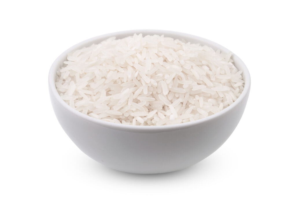 An image of white rice.