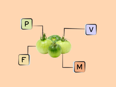 Nutrients in green tomato.