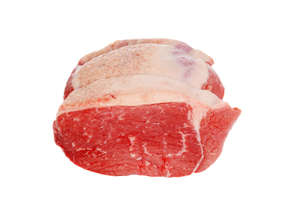 An image of beef inside round roast.