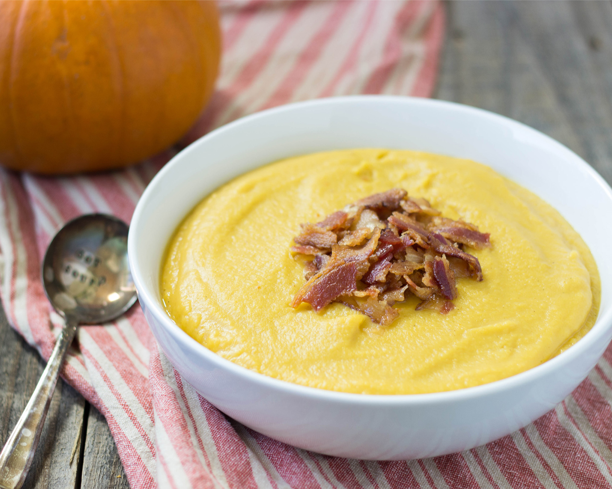Rustic Bacon and Pumpkin Soup