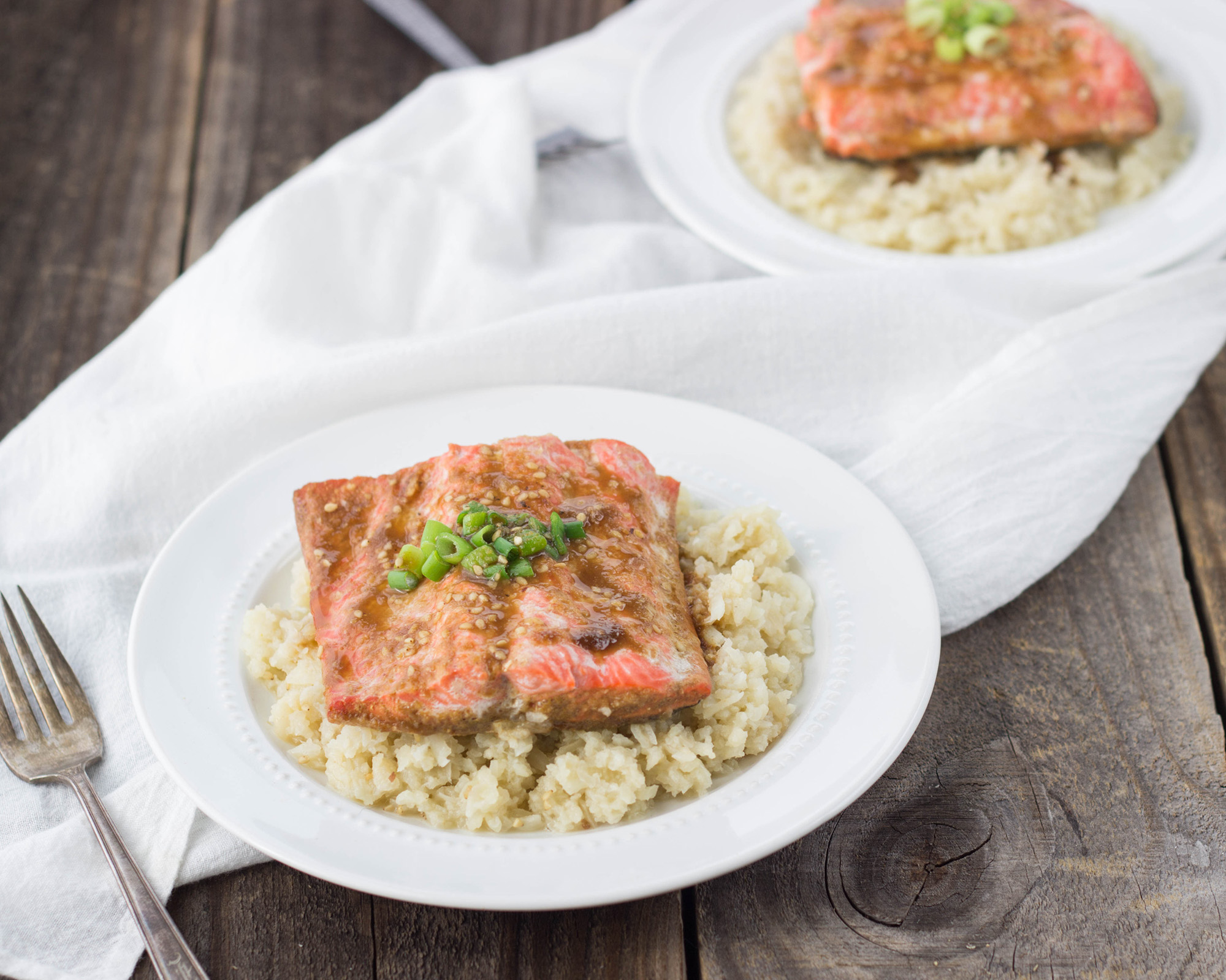 Teriyaki-Inspired Poached Salmon