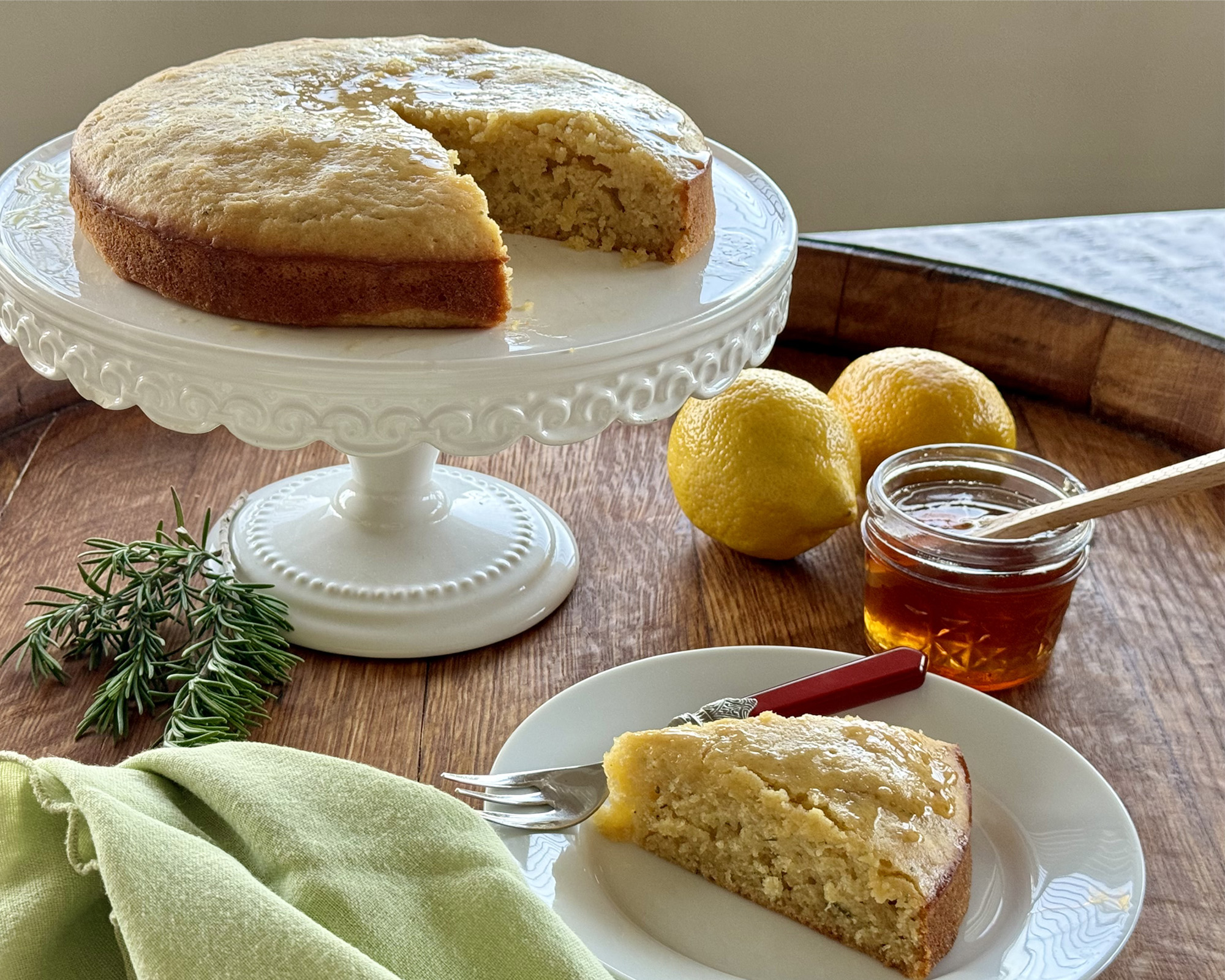 Lemon-Rosemary Olive Oil Cake