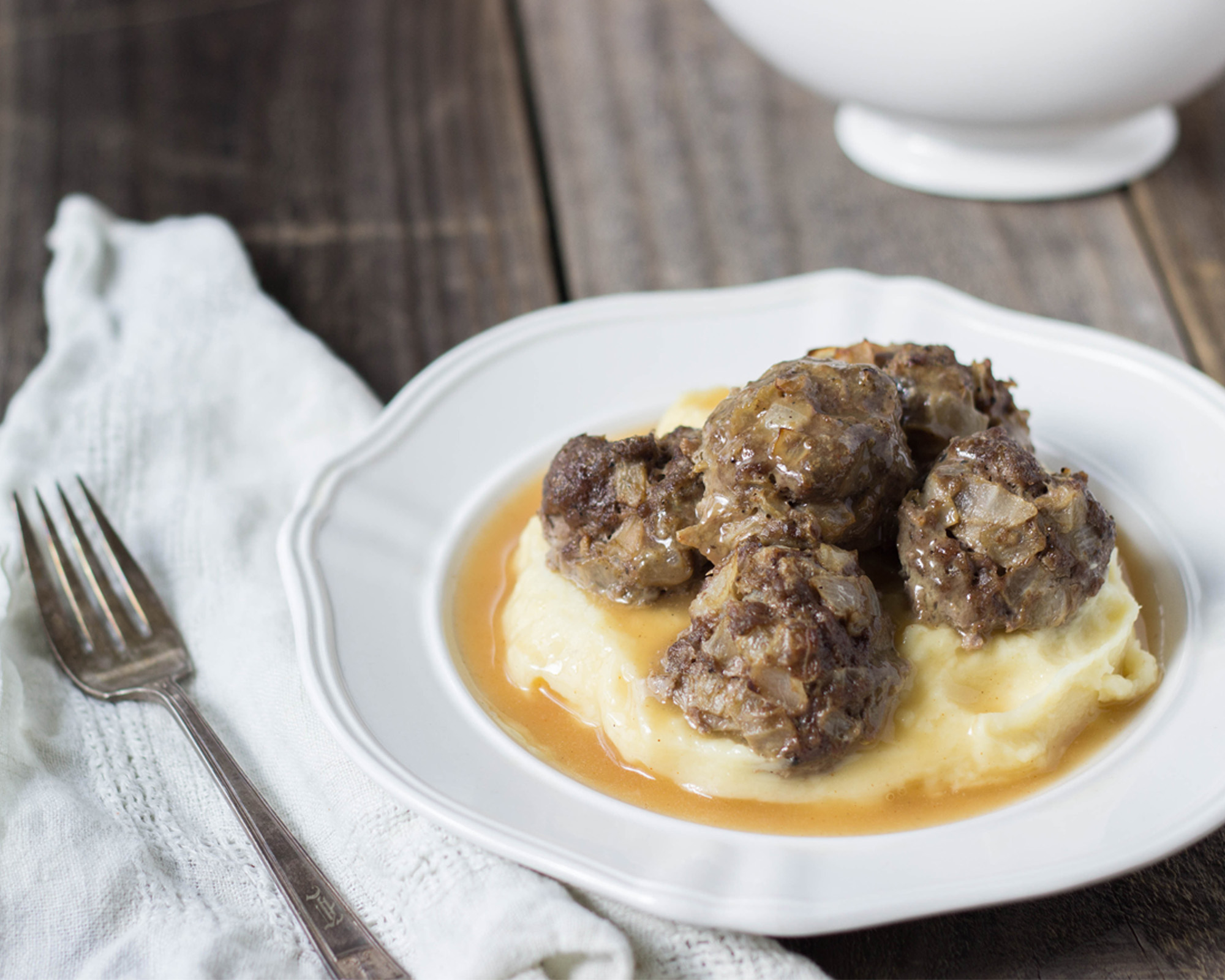 Grain-Free Swedish Meatballs in Gravy