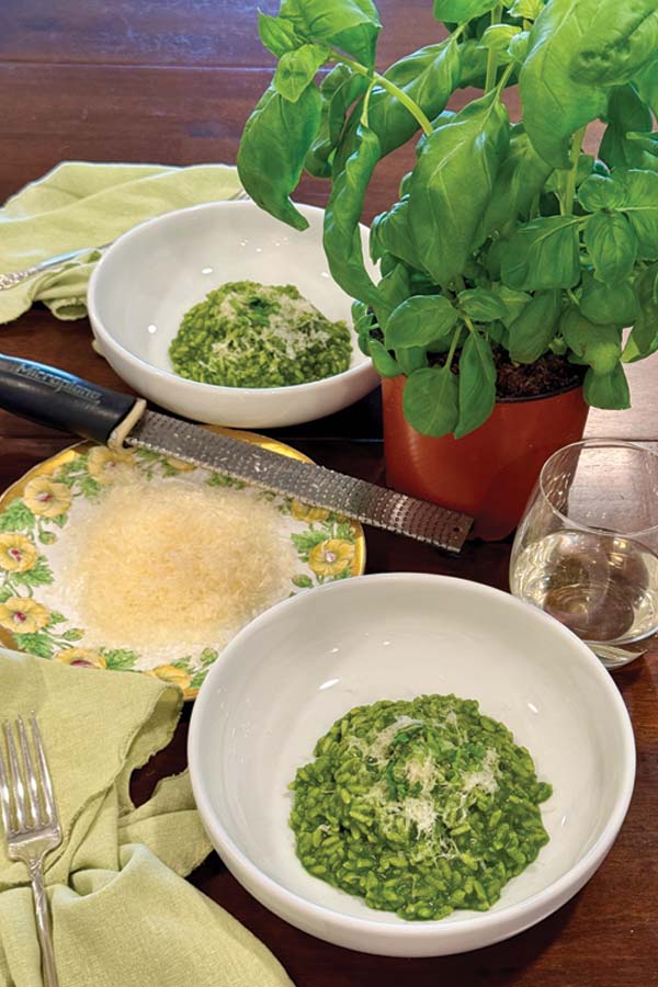 Pressure Cooker Leafy-Green Risotto