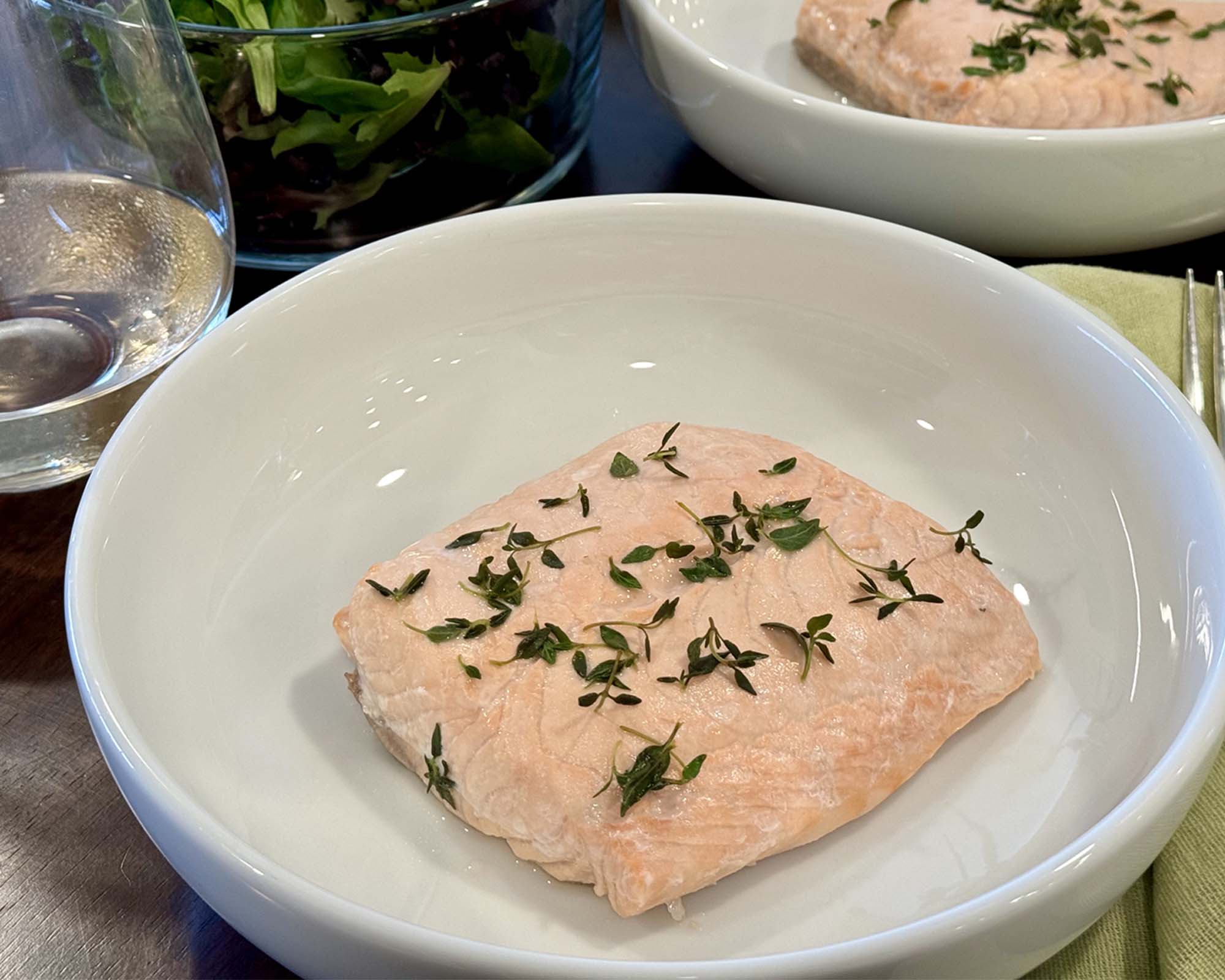 Wine-Poached Salmon