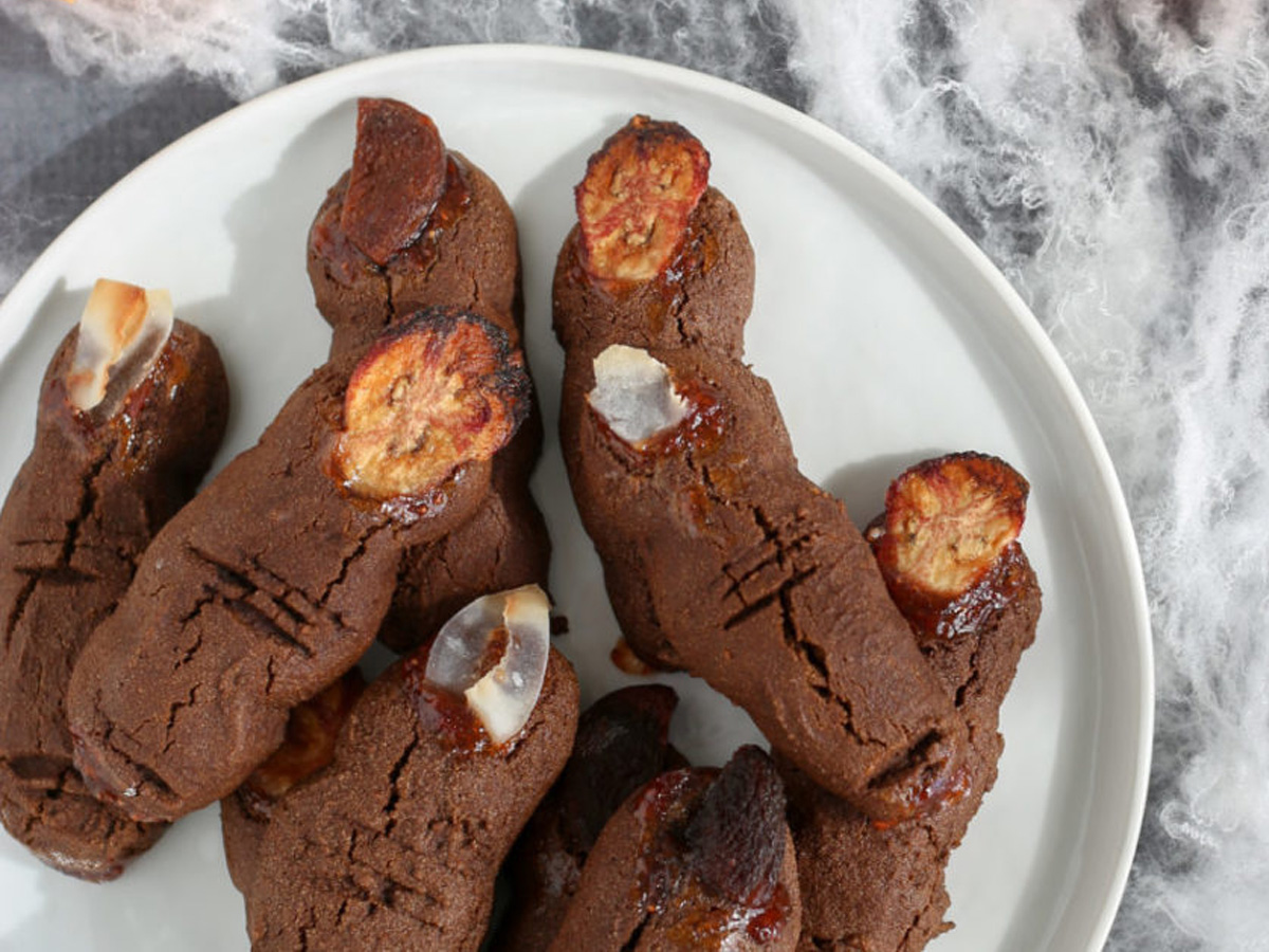 Gluten-Free Halloween Monster Finger Cookies