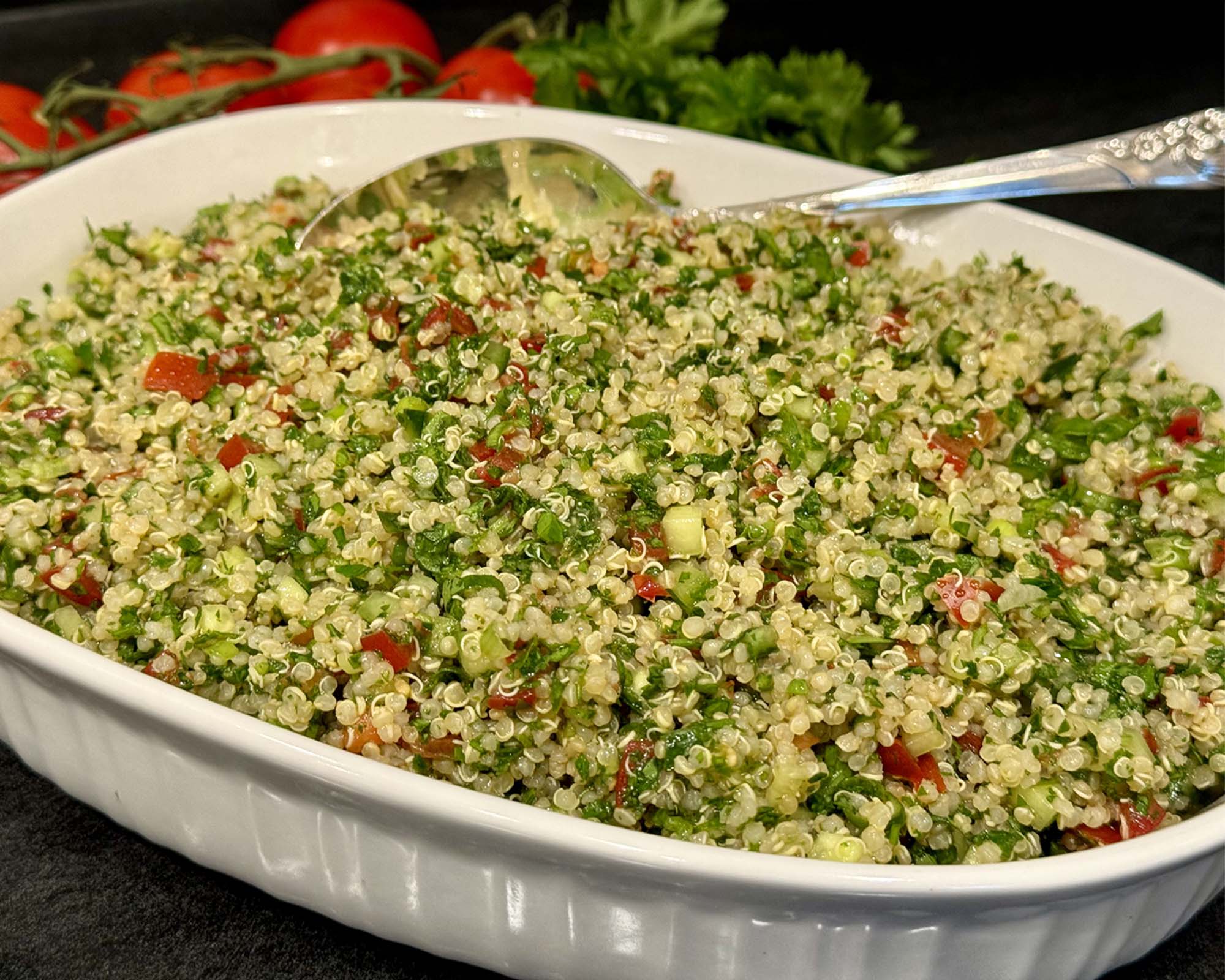Lemony Quinoa Tabbouleh