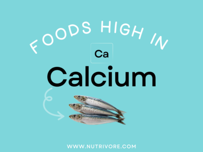 Foods high in calcium.