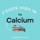 Foods high in calcium.