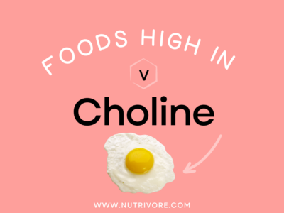 Foods high in choline.