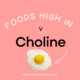 Foods high in choline.