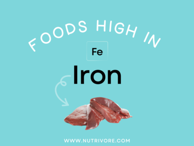 Foods high in iron.