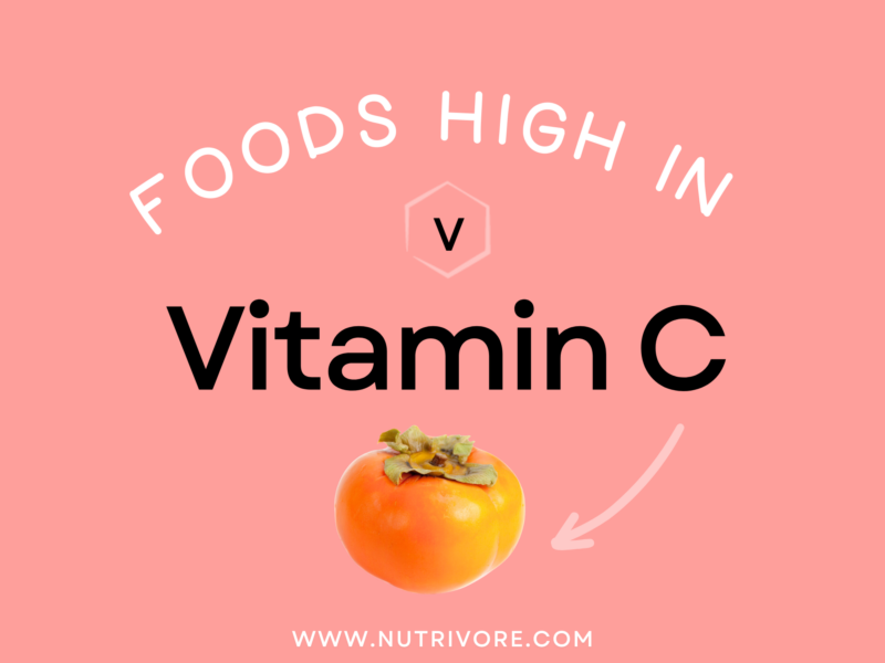 Foods high in vitamin C.