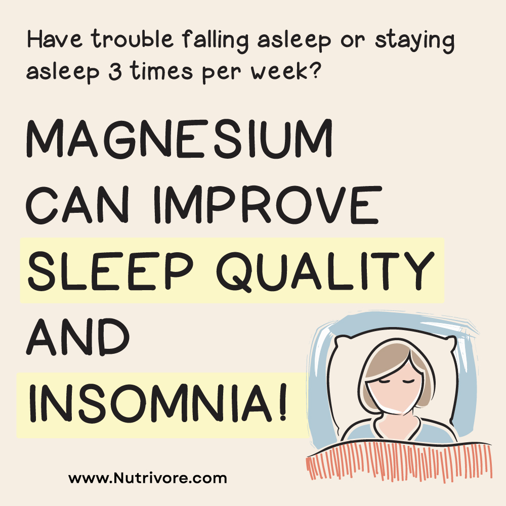 Food High in Magnesium Improve Sleep Quality Insomnia