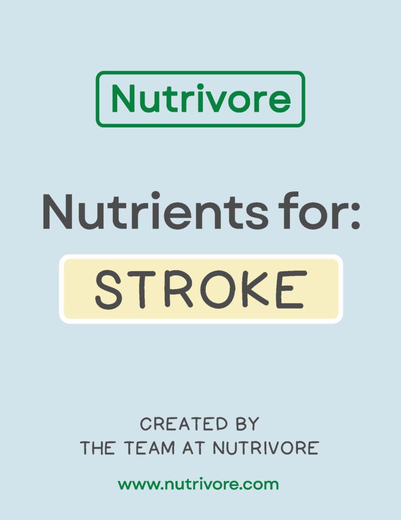 Nutrients for Stroke cover free E-book