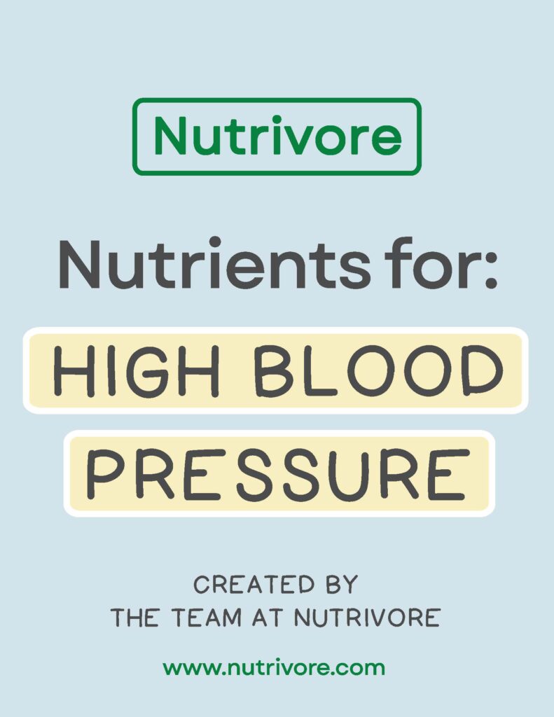Nutrients for high blood pressure cover free ebook