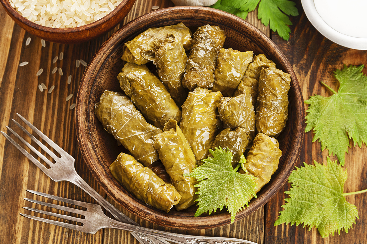 Dolmas (Stuffed Grape Leaves)