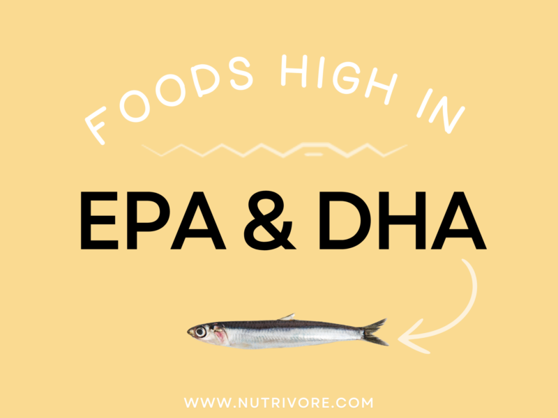 Foods High In Eicosapentaenoic Acid (EPA) and Docosahexaenoic Acid (DHA)