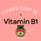 Foods High In Vitamin B1 (Thiamin)