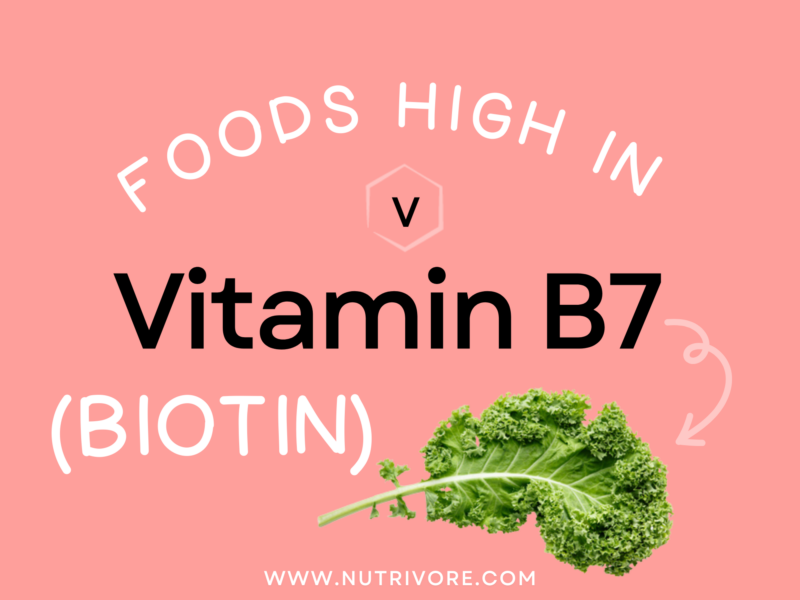 Foods High in Vitamin B7 (Biotin)