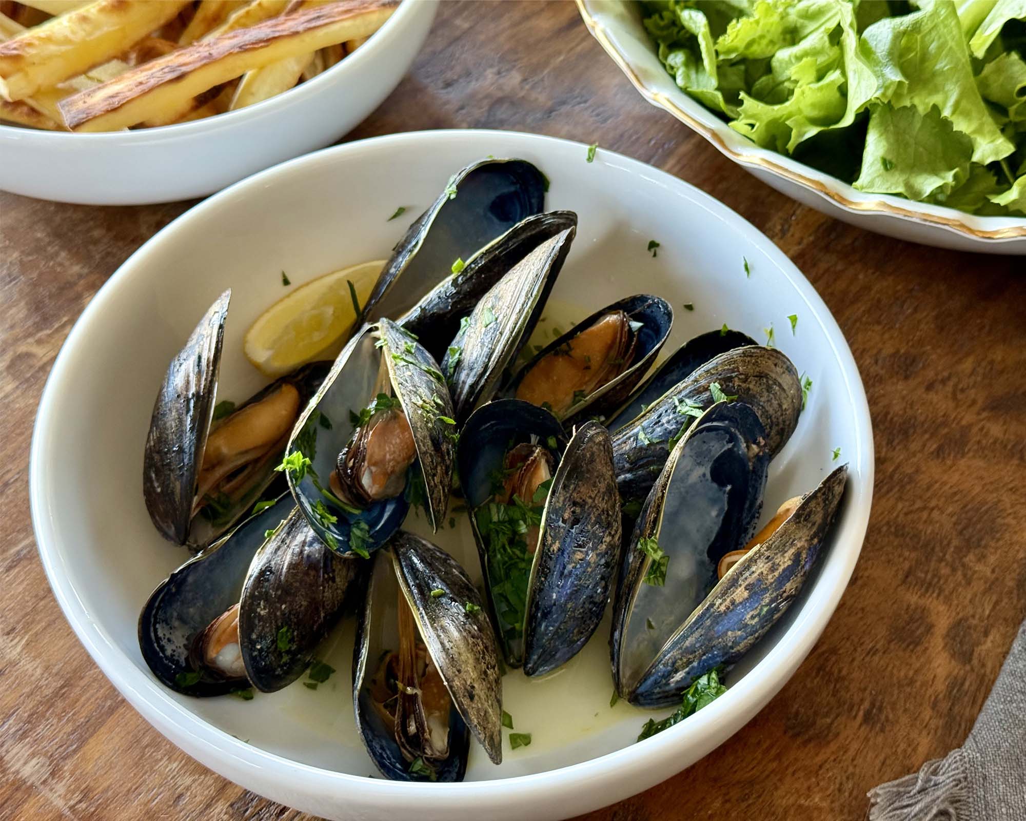 Steamed Mussels