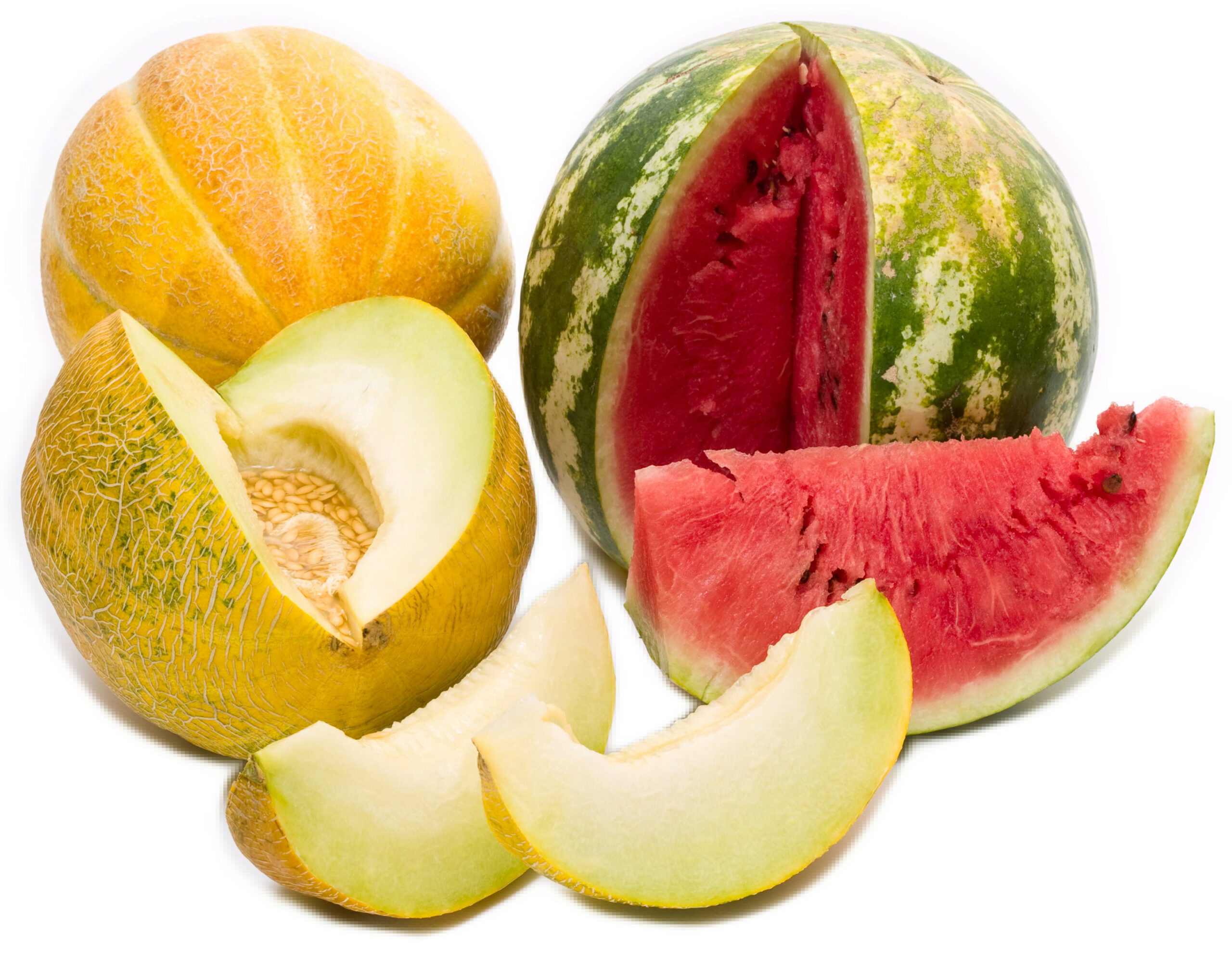 An image of different melon varieties.