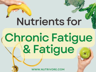 Nutrients for chronic fatigue syndrome and chronic fatigue.