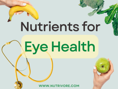 Nutrients for eye health.