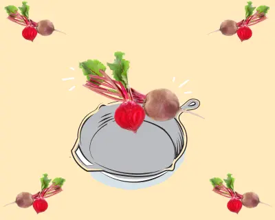 Cooking with beets and beet greens.