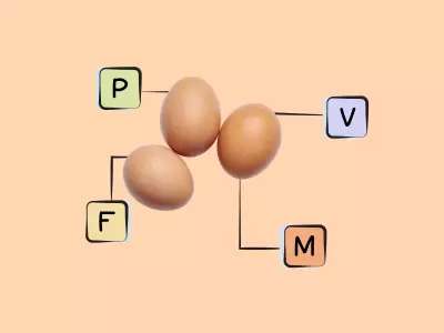 Nutrients in chicken eggs.