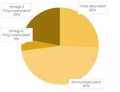 Visual graphic of fats in Atlantic herring.