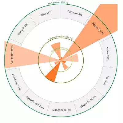 Visual graphic of minerals in squid.