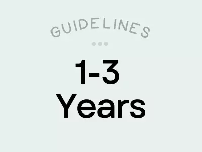 RDA for 1-3 years
