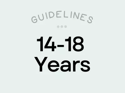 RDA for 14-18 Years