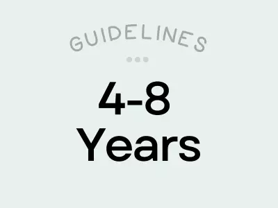 RDA for 4-8 years