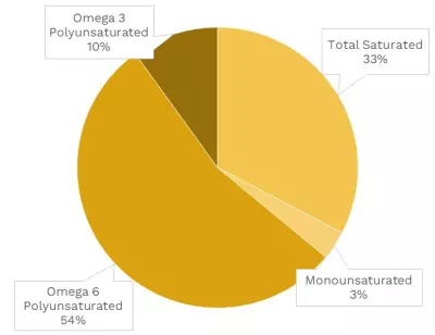 Visual graphic of fats in bamboo shoots.