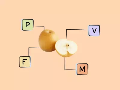 Nutrients in Asian pear.