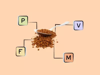Nutrients in instant coffee.