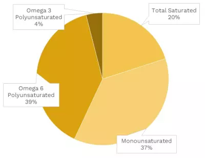 Visual graphic of fats in Japanese persimmon.